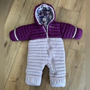 Columbia Plum and Light Purple Infant Snowsuit